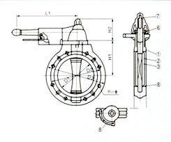 D71X-10S/F2型手柄式蝶閥